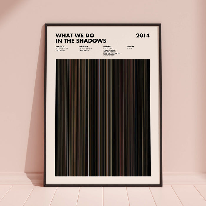 What We Do In The Shadows Movie Barcode Poster