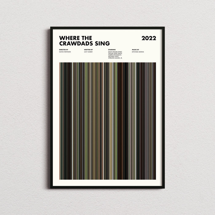 Where the Crawdads Sing Movie Barcode Poster