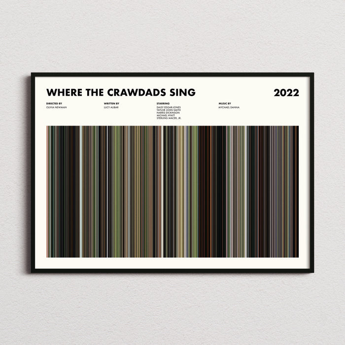 Where the Crawdads Sing Movie Barcode Poster