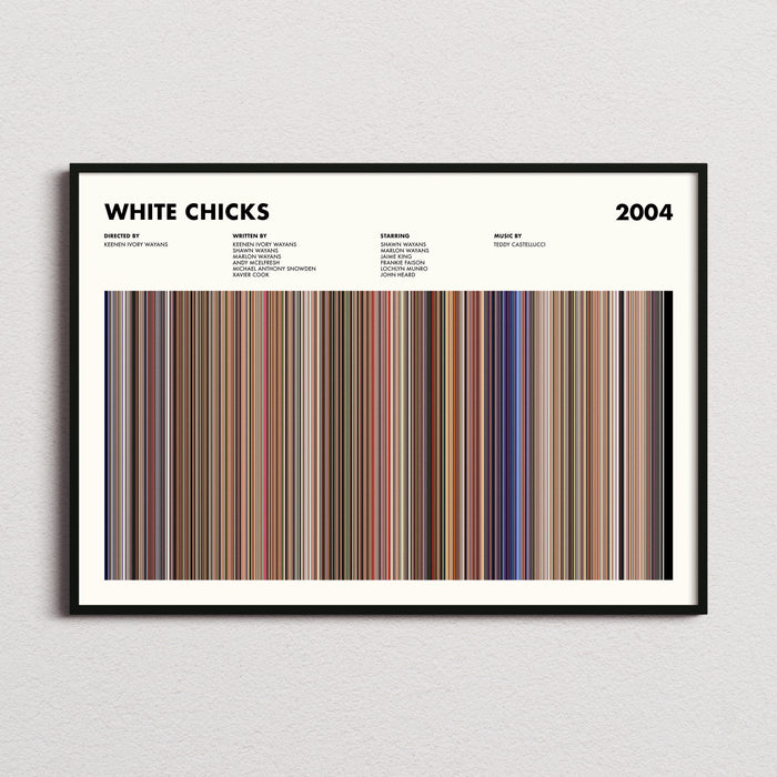 White Chicks Movie Barcode Poster
