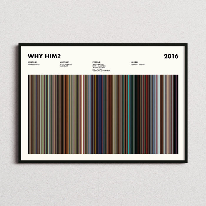 Why Him Movie Barcode Poster