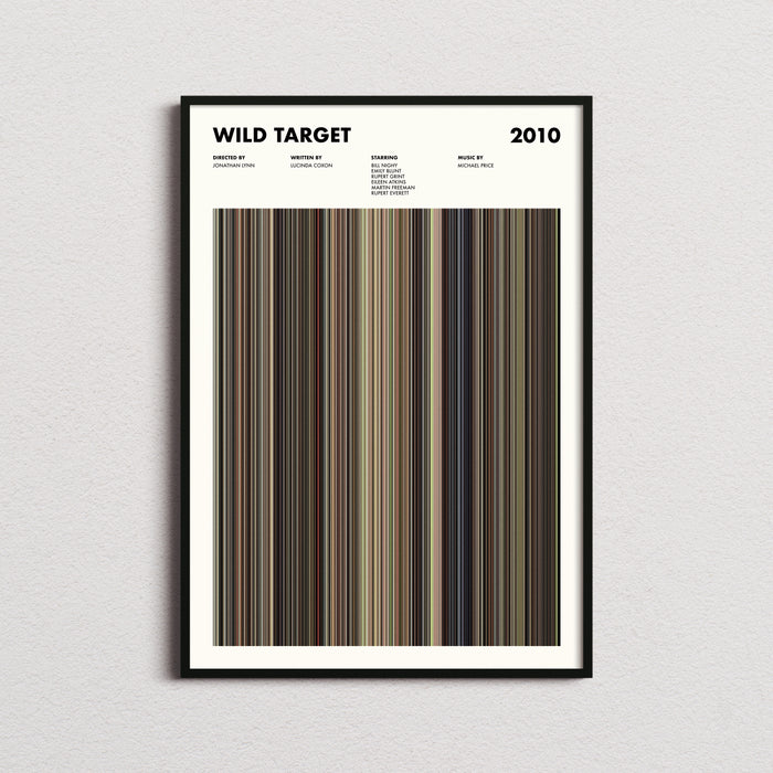 Wild Target Movie Barcode Poster