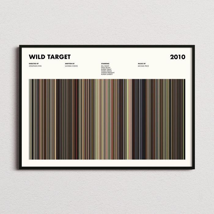 Wild Target Movie Barcode Poster