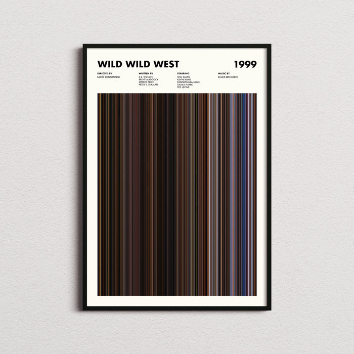 Wild Wild West Movie Barcode Poster