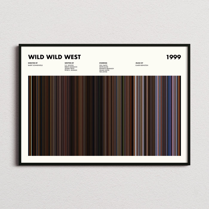 Wild Wild West Movie Barcode Poster