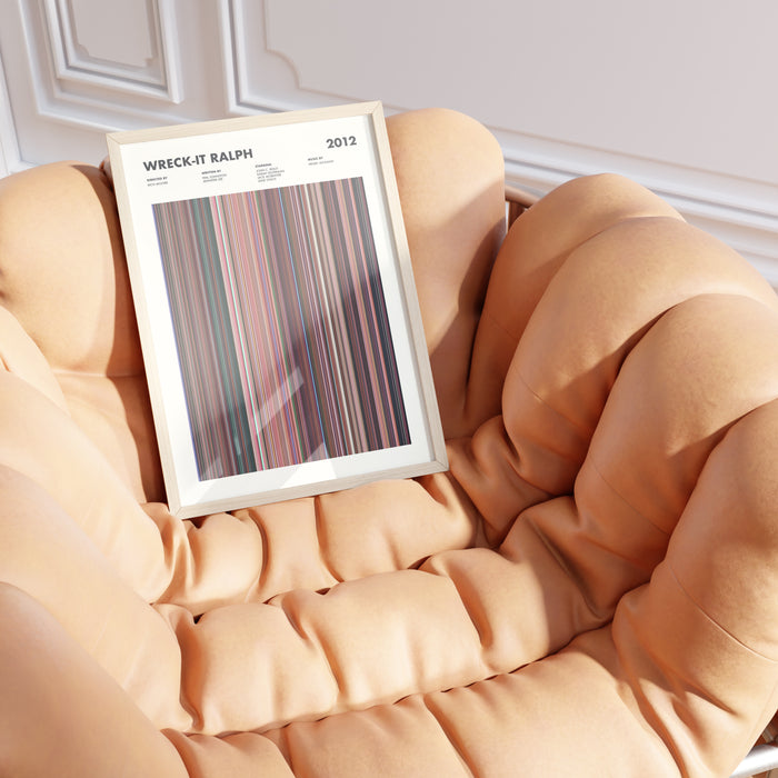 Wreck It Ralph Movie Barcode Poster